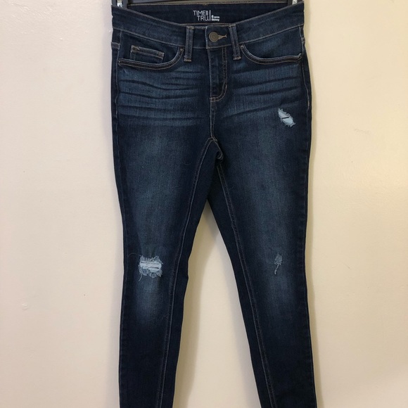 Time & True Darkwash skinny Jeans - Picture 2 of 8